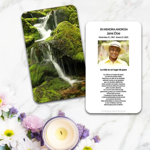 Show details for Moss on the Rocks Spanish Prayer Card