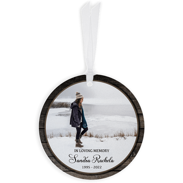Show details for Rustic Border Circle Ornament