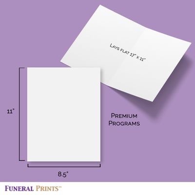 Show details for Purple Lilies Premium Program (8.5x11)