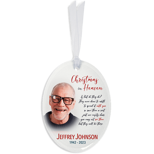 Show details for Christmas in Heaven Oval Ornament