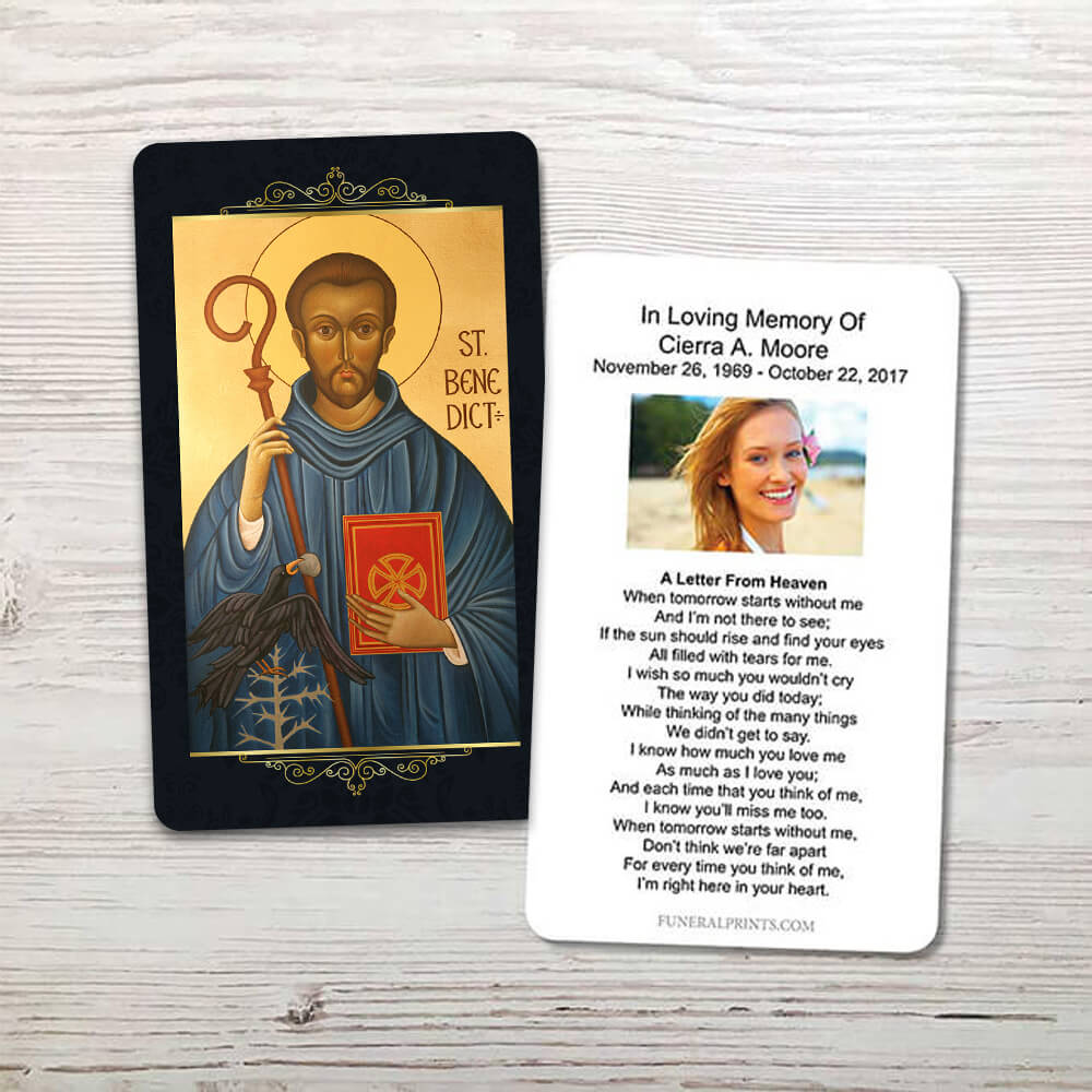 Show details for St. Benedict Memorial Card